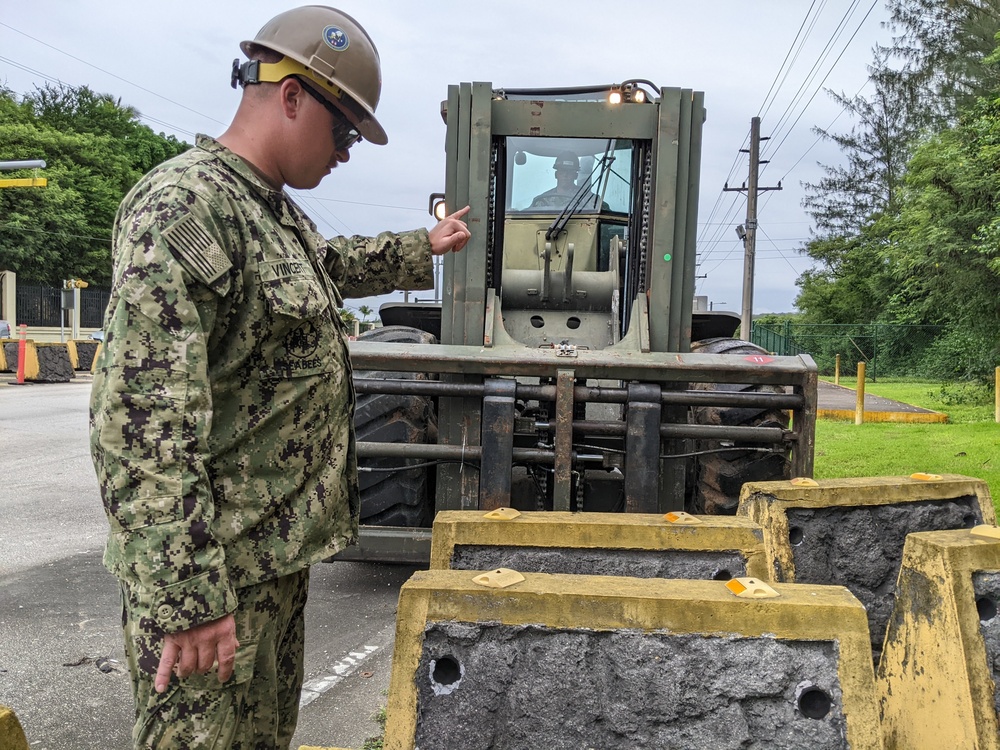 Seabees from NMCB-11 Enhance Antiterrorism and Force Protection Posture at Camp Covington in Naval Base Guam