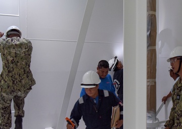 NAVSUP FLC Yokosuka Site Diego Garcia and NSF DG Port Operations Joint Inspection of Fuel Oil Barge YON 307