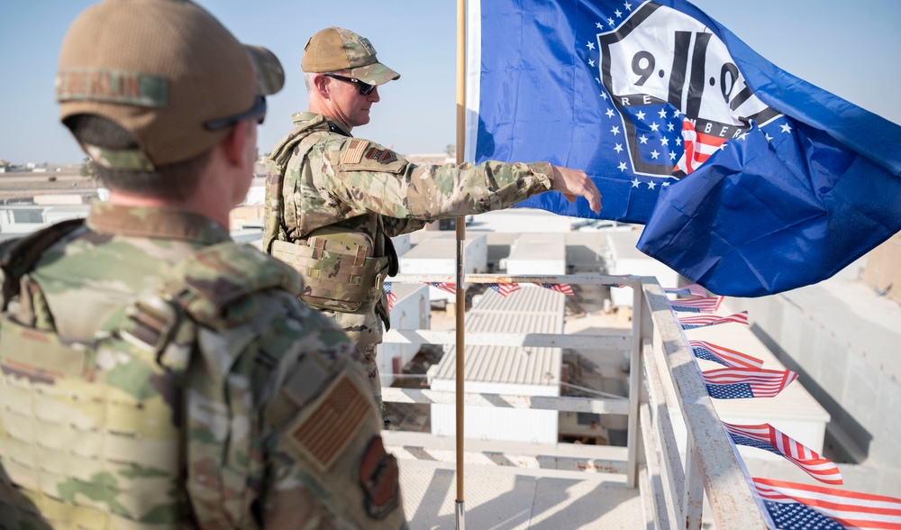 The 332d Air Expeditionary Wing Holds 24 Hour Stair Climb for Patriot Day Commemoration