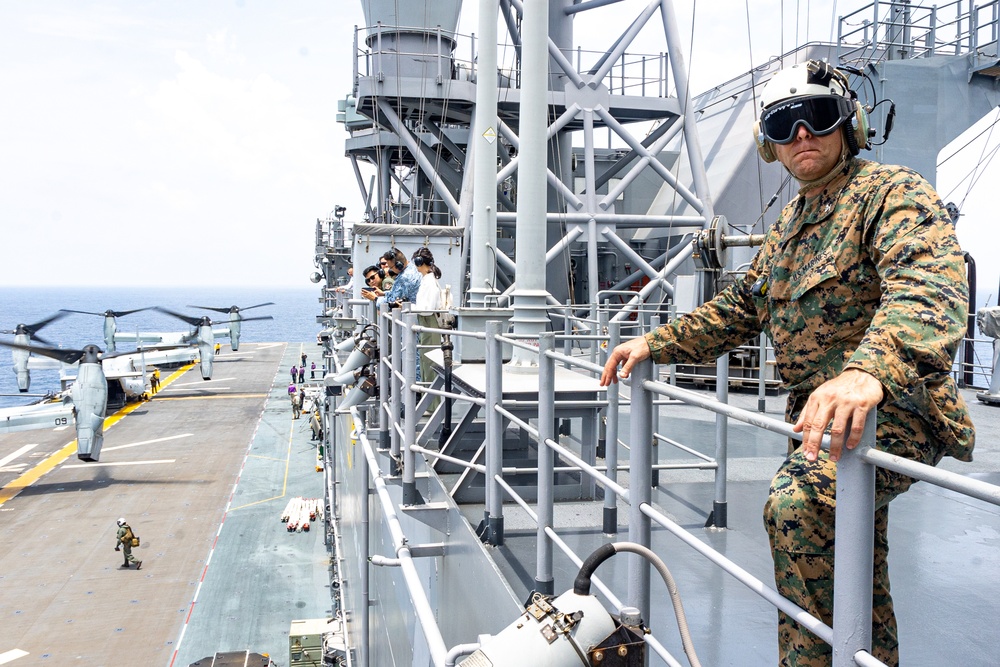 Ambassadors and Singaporean Military Members Visit USS Tripoli