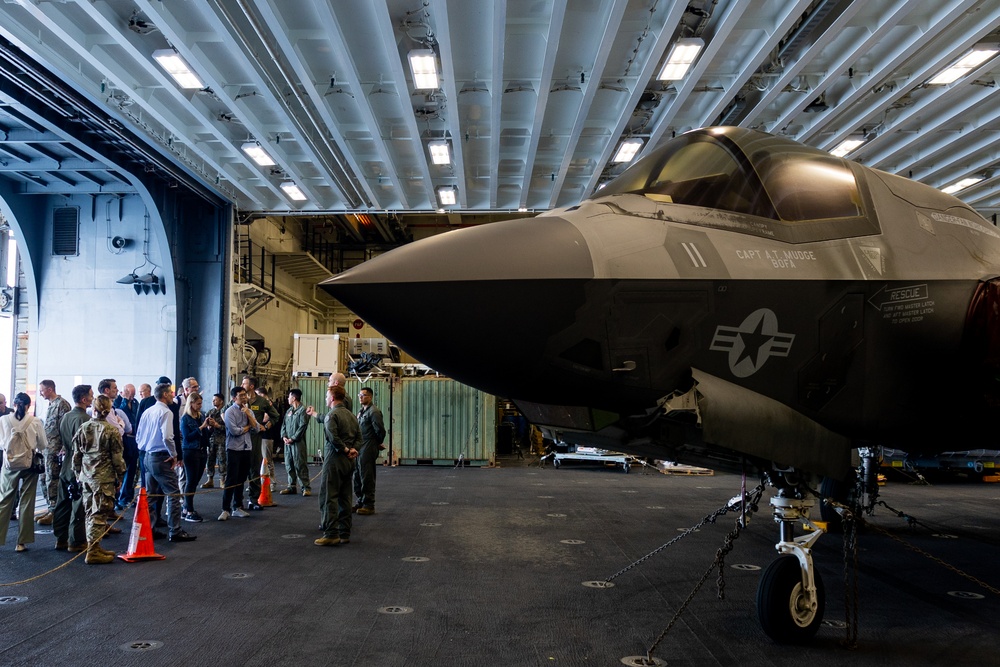 Ambassadors and Singaporean Military Members Visit USS Tripoli