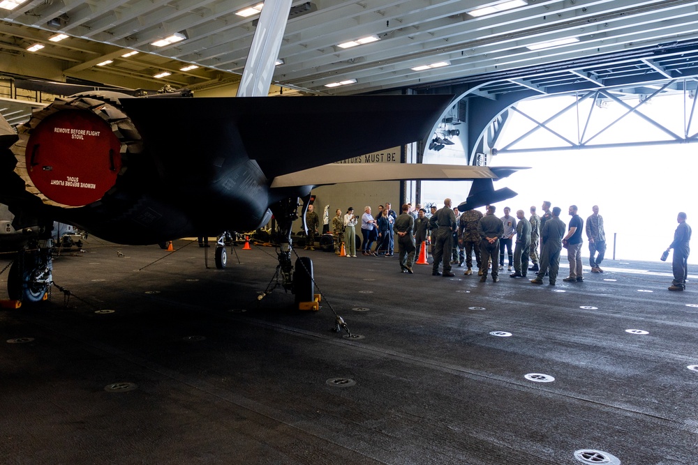 Ambassadors and Singaporean Military Members Visit USS Tripoli