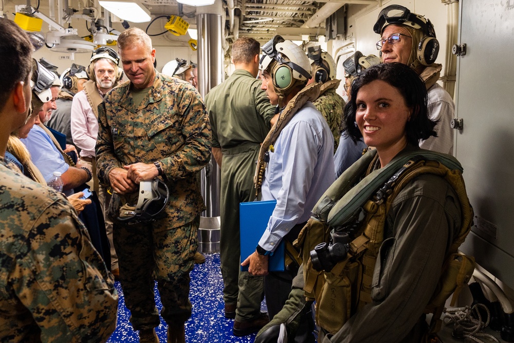 Ambassadors and Singaporean Military Members Visit USS Tripoli