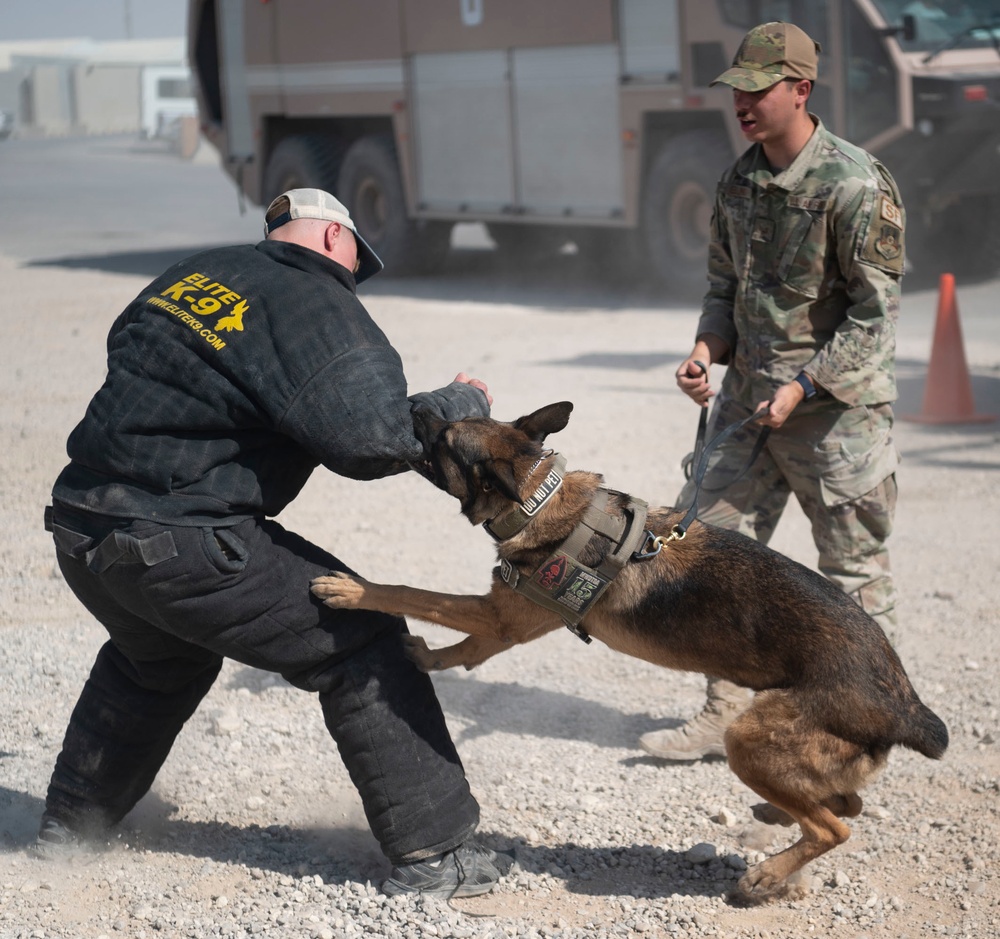 The 332d Air Expeditionary Wing holds Emergency Services interactive display for Patriot Day Commemoration