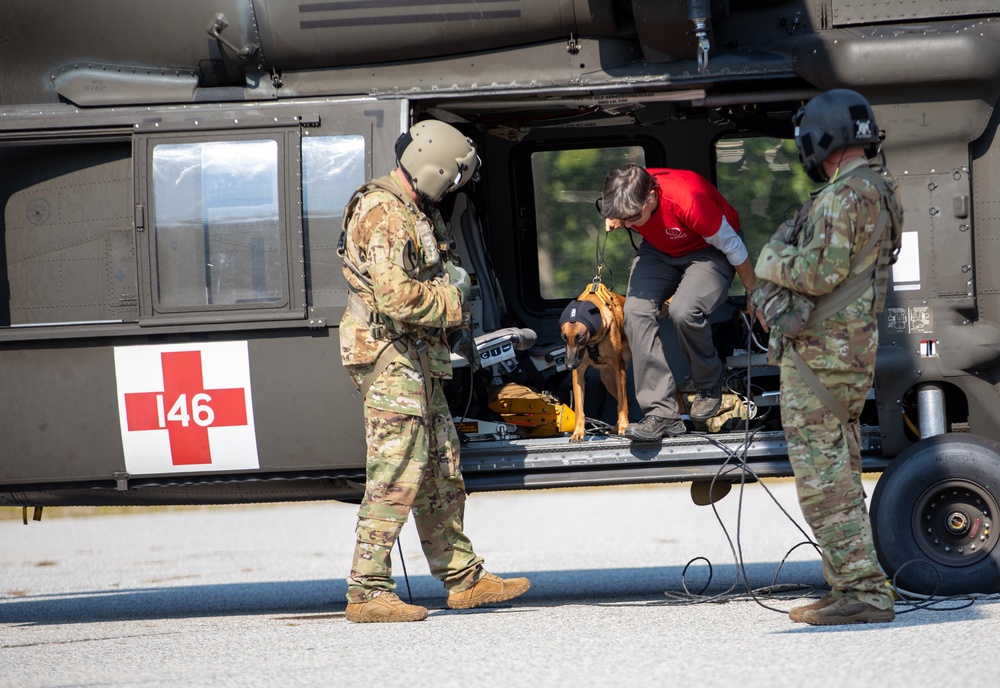 NH Army National Guard partners with Fish and Game and State Police to hold annual Search and Rescue Training