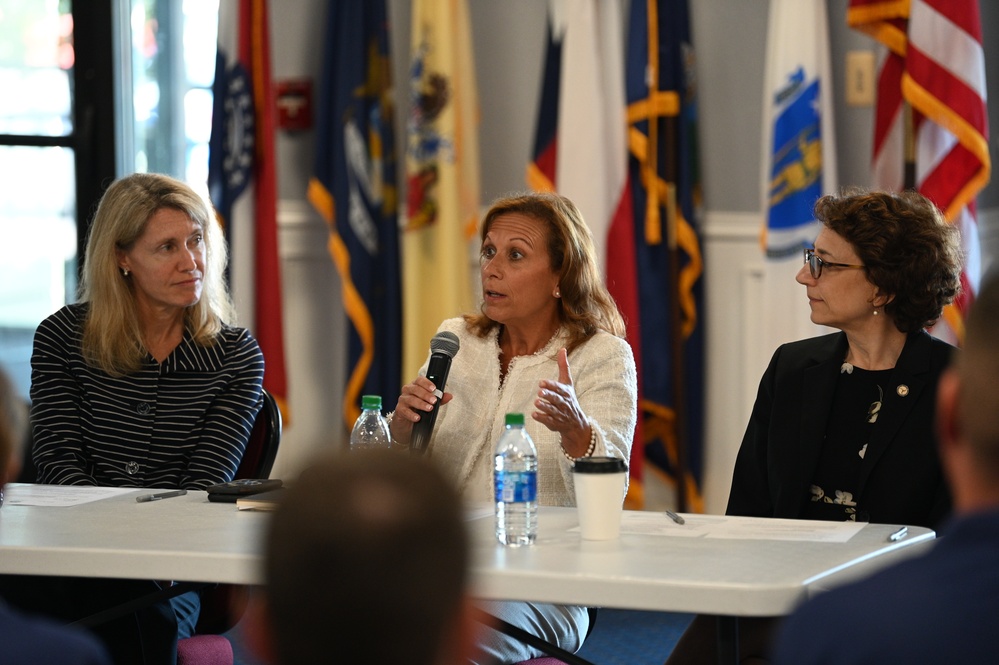 Leadership panel at USCG Base Boston