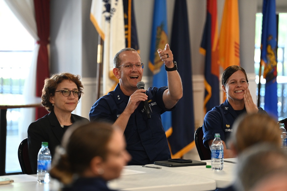 Leadership panel at USCG Base Boston