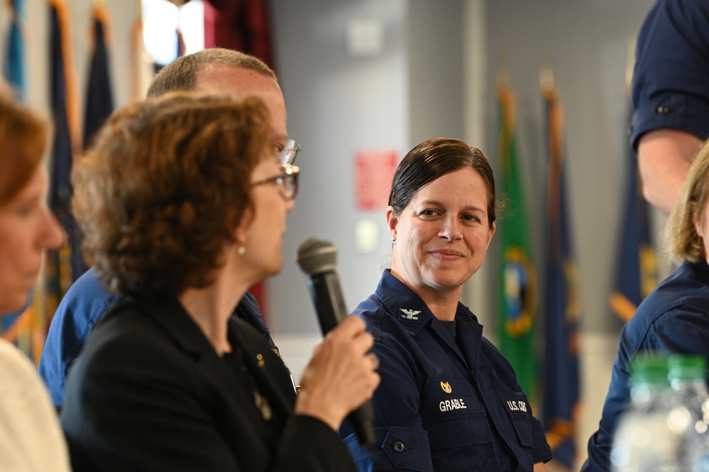 Leadership panel at USCG Base Boston