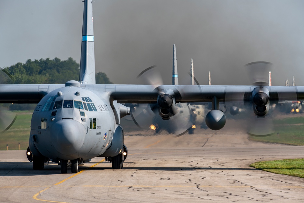 109th Airlift Wing conducts its first ever Elephant Walk