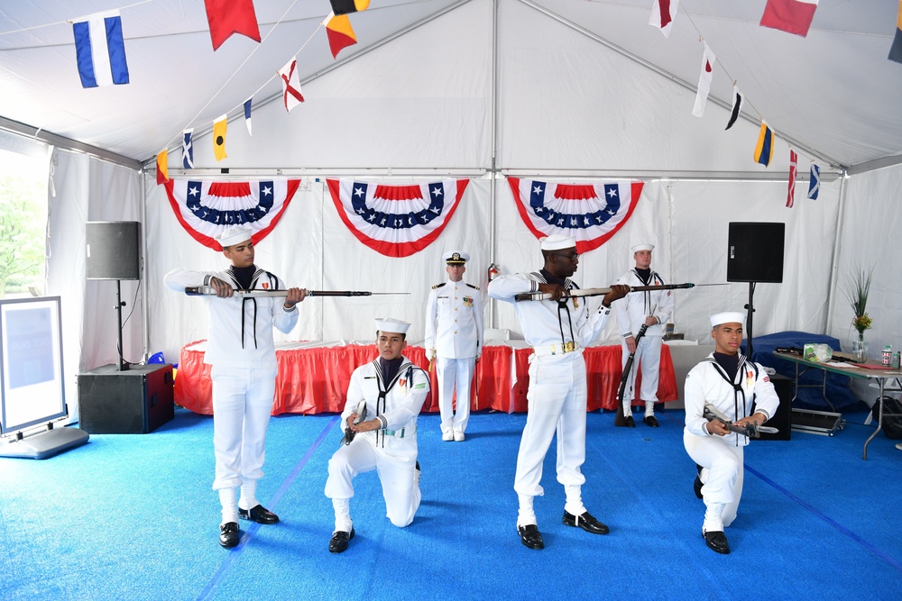 Drill team inner harbor performance at Maryland Fleet Week