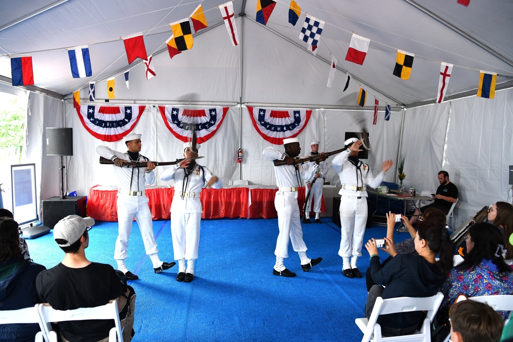 Drill team inner harbor performance at Maryland Fleet Week