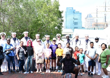 Drill team inner harbor performance at Maryland Fleet Week