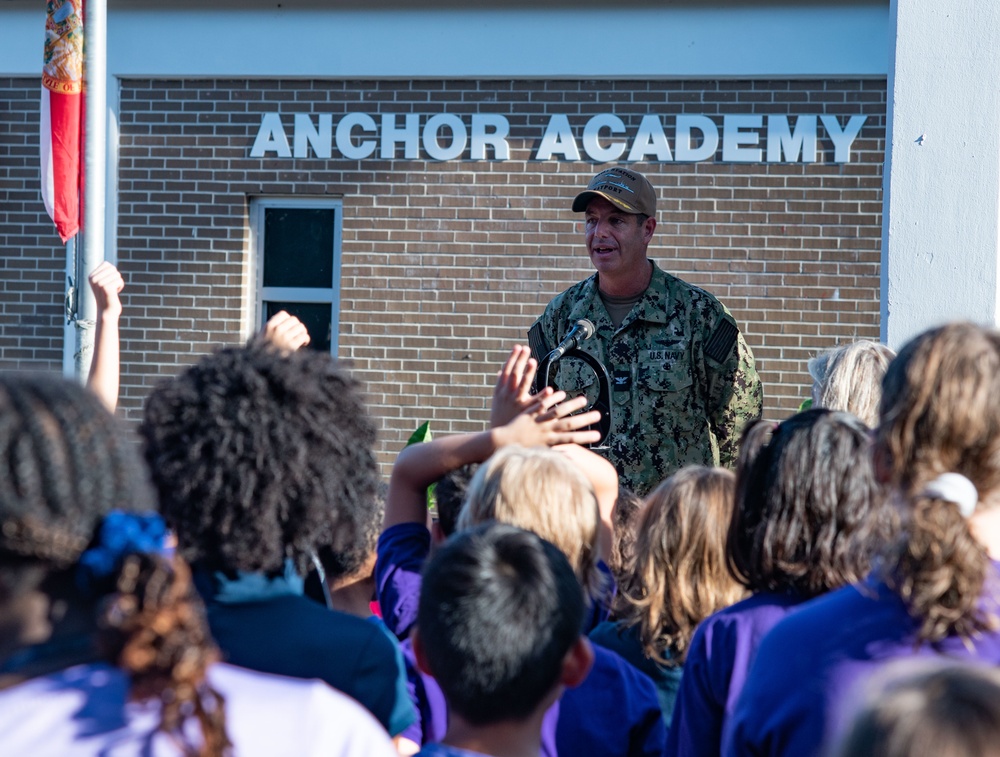 NAVSTA Mayport CO Visits Anchor Academy