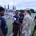 U.S. Army Central coin presented at local game