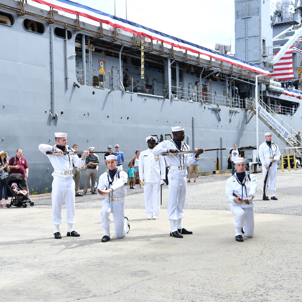 U.S. Navy Ceremonial Guard Drill Team performs at Port Covington