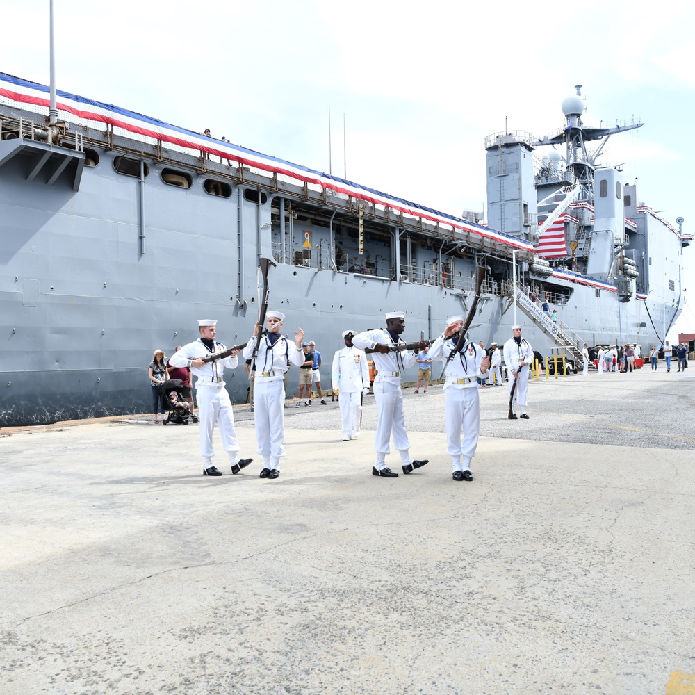 U.S. Navy Ceremonial Guard Drill Team performs at Port Covington