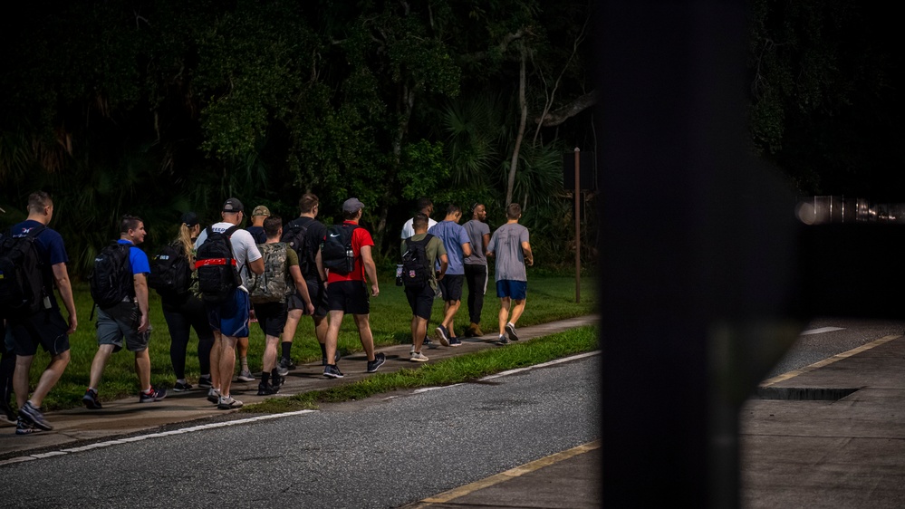 MacDill's flying squadrons honor 9/11 victims during ruck march