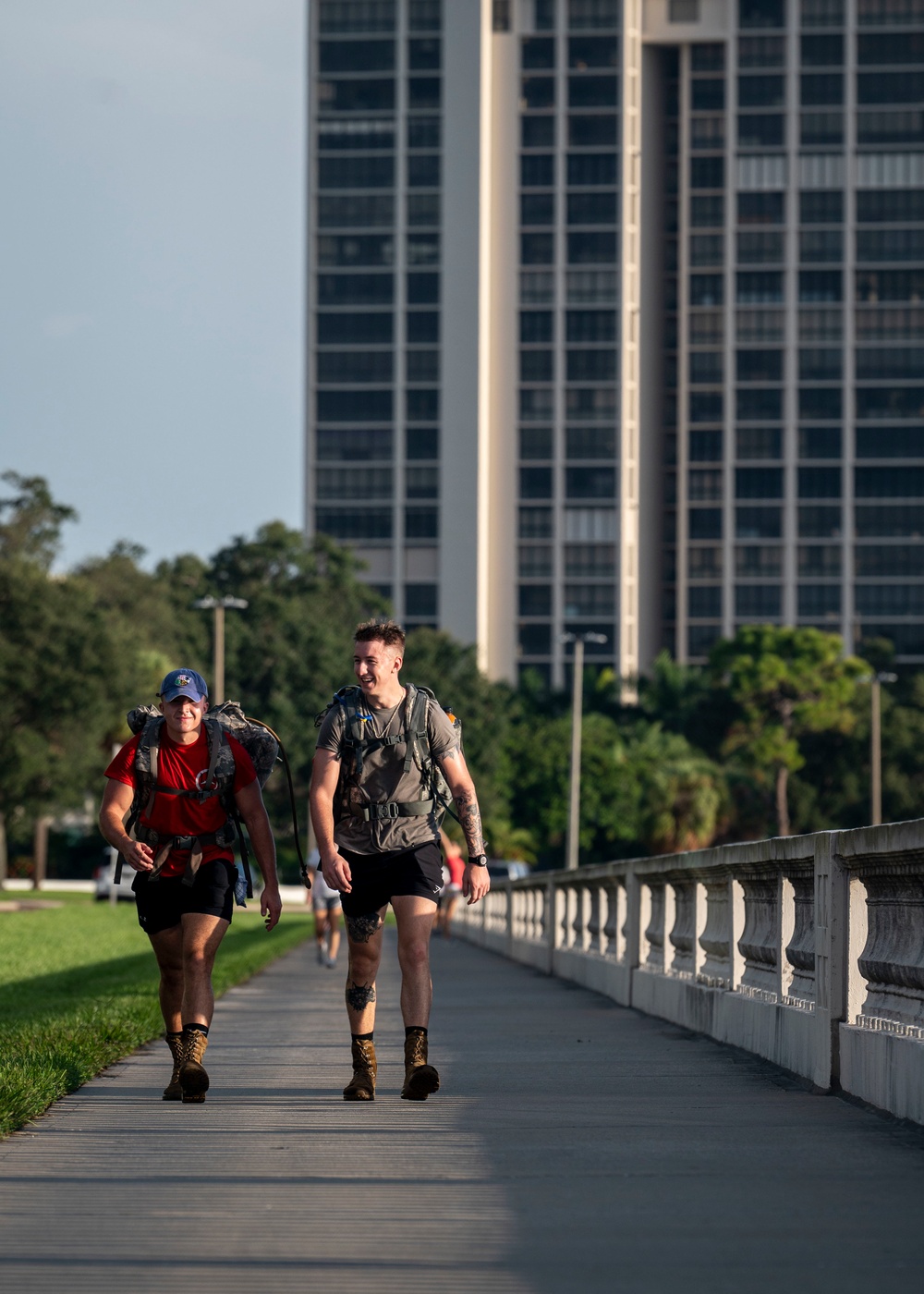 MacDill's flying squadrons honor 9/11 victims during ruck march