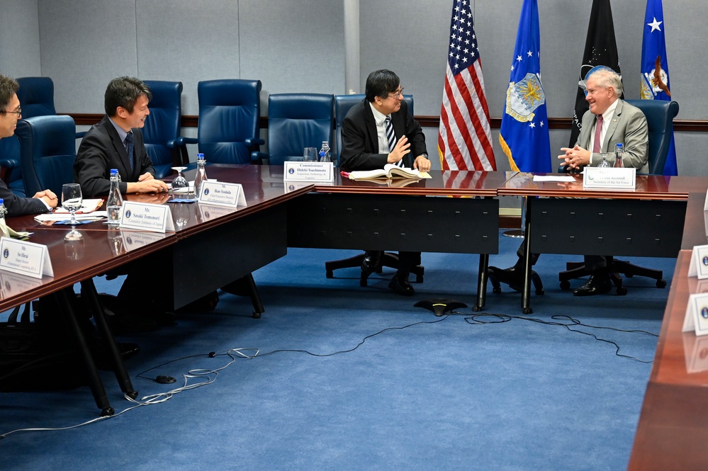 SecAF Kendall meets Japanese commissioner Tsuchimoto