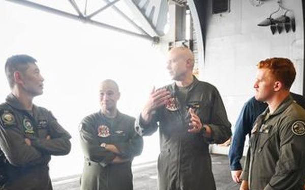 Ambassadors and Singaporean Military Members Visit USS Tripoli