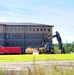 Final exterior grading takes place at fiscal year 2020-funded barracks project at Fort McCoy