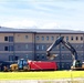 Final exterior grading takes place at fiscal year 2020-funded barracks project at Fort McCoy