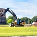 Final exterior grading takes place at fiscal year 2020-funded barracks project at Fort McCoy