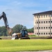 Final exterior grading takes place at fiscal year 2020-funded barracks project at Fort McCoy