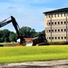 Final exterior grading takes place at fiscal year 2020-funded barracks project at Fort McCoy