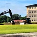 Final exterior grading takes place at fiscal year 2020-funded barracks project at Fort McCoy