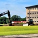 Final exterior grading takes place at fiscal year 2020-funded barracks project at Fort McCoy