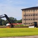 Final exterior grading takes place at fiscal year 2020-funded barracks project at Fort McCoy