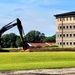 Final exterior grading takes place at fiscal year 2020-funded barracks project at Fort McCoy