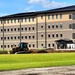 Final exterior grading takes place at fiscal year 2020-funded barracks project at Fort McCoy