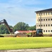 Final exterior grading takes place at fiscal year 2020-funded barracks project at Fort McCoy