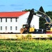 Final exterior grading takes place at fiscal year 2020-funded barracks project at Fort McCoy