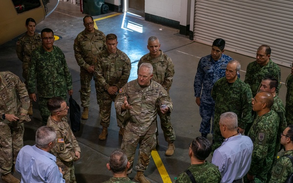 Fifth Army Inter-American Relations Program tours Fort Eustis, Virginia