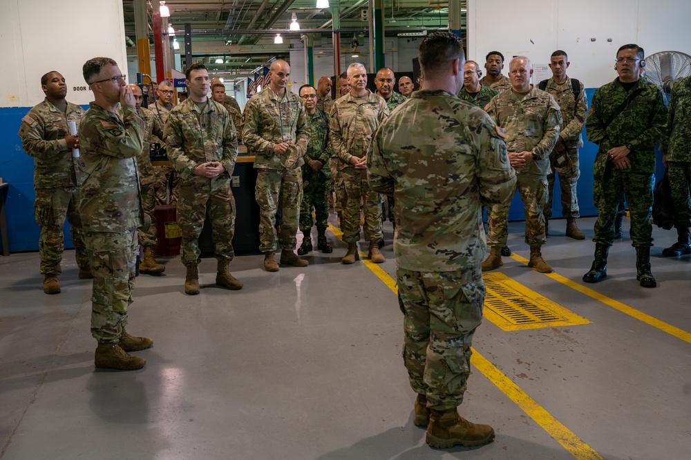 Fifth Army Inter-American Relations Program tours Fort Eustis, Virginia