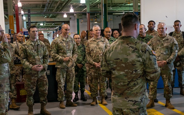 Fifth Army Inter-American Relations Program tours Fort Eustis, Virginia