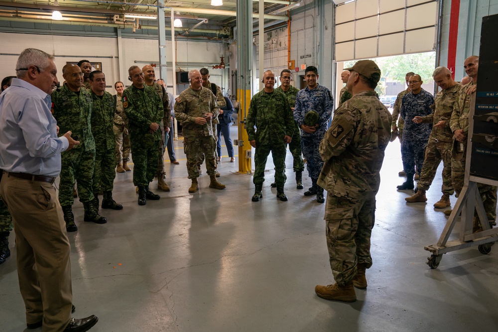 Fifth Army Inter-American Relations Program tours Fort Eustis, Virginia