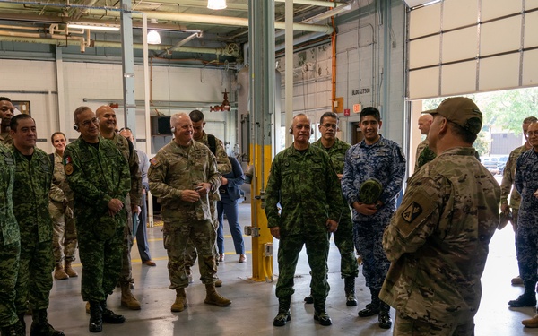 Fifth Army Inter-American Relations Program tours Fort Eustis, Virginia