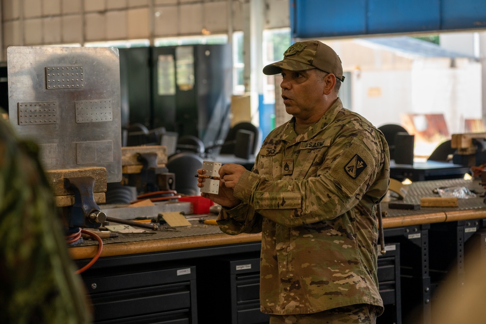 Fifth Army Inter-American Relations Program tours Fort Eustis, Virginia