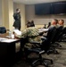 Drill Sergeant Devante McLean, Drill Sergeant of the Year for the U.S. Army Drill Sergeant Academy, renders a hand salute upon reporting to board members