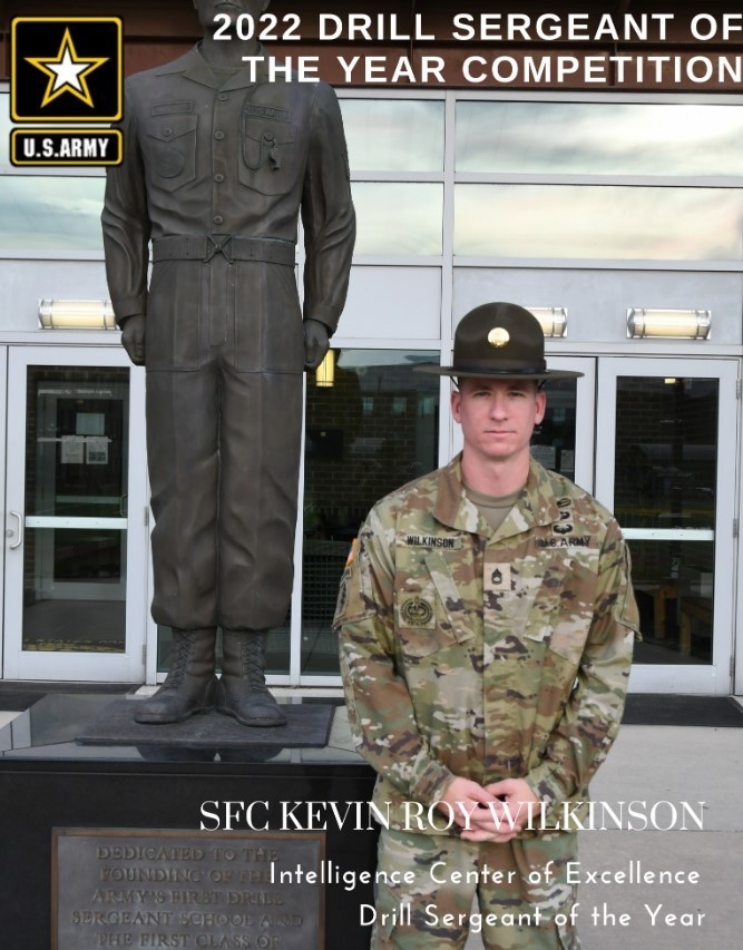 Intelligence Center of Excellence 2022 Drill Sergeant of the Year SFC Kevin Roy Wilkinson