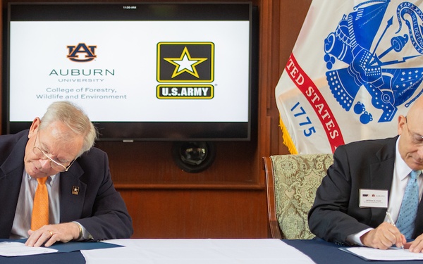 IMCOM, Auburn University sign historic agreement for natural resource management