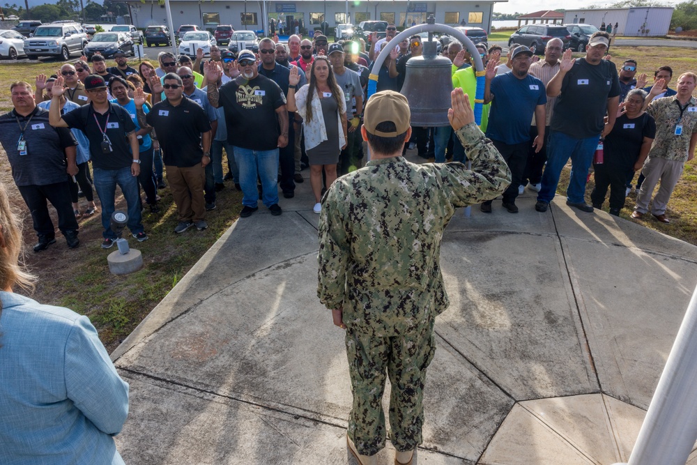 New Civilian Hires Take Oath of Office