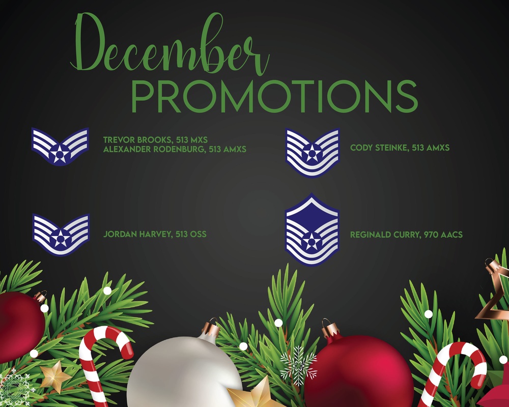 513th ACG December Enlisted Promotions