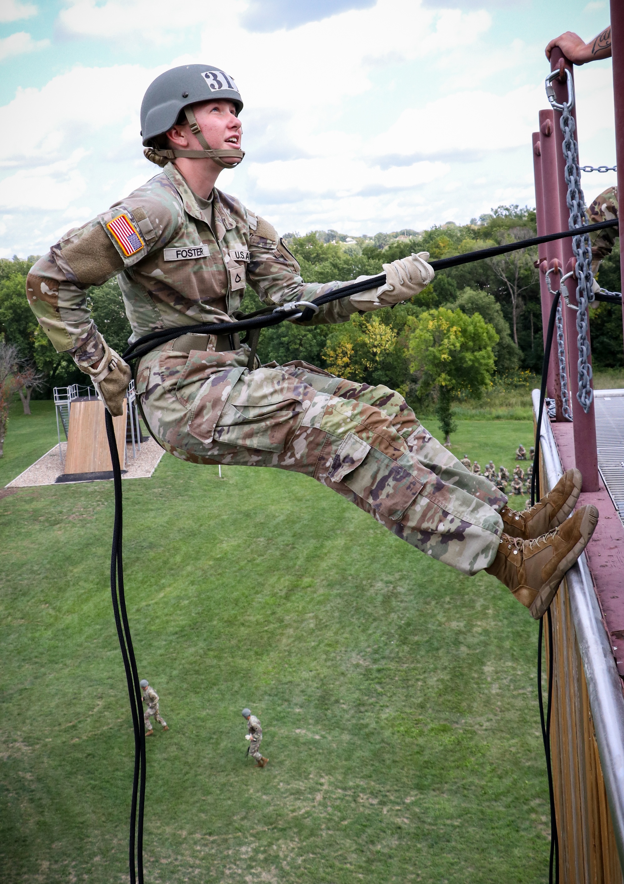DVIDS - Images - Soldiers, Airmen take on rappel tower during Air