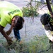 Holloman volunteers help clean surrounding communities during the Day of Caring