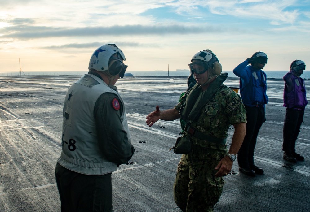 Truman returns to Naval Station Norfolk after a regularly scheduled deployment in the U.S. 6th Fleet areas of operations in support of theater security cooperation efforts and to defend U.S., allied and partner interests, Sep. 12, 2022.